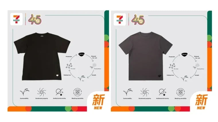 Triporous™(トリポーラス)を使用したTシャツが香港の7-Elevenにて発売