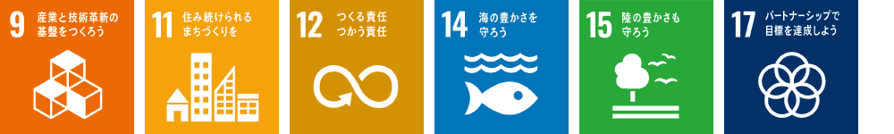 「持続可能なサプライチェーンをつくる」に関連するSDGsの目標アイコン